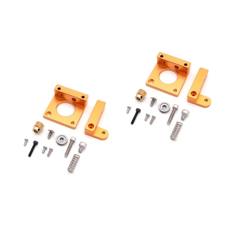Healifty 2pcs Aluminum Extruder Frame Block Kit Reduce Slippage Improve 3D Printer Quality - Image 1